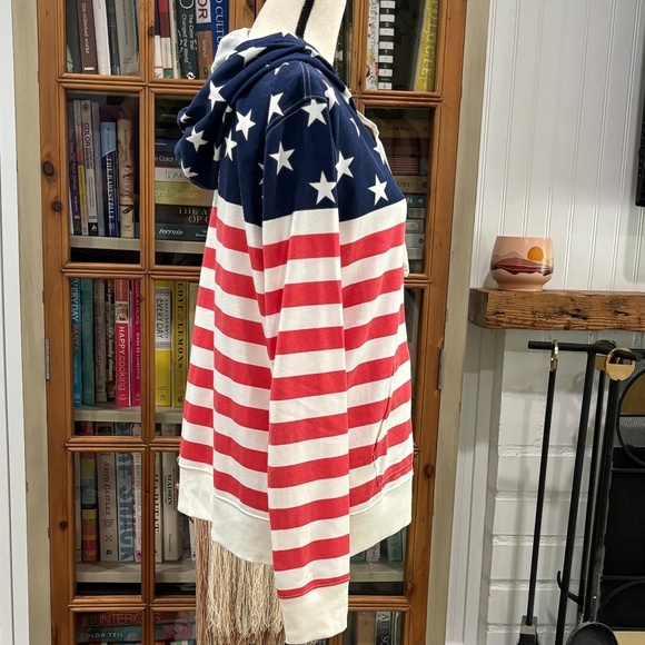 Old Navy Stars and Stripes Hoodie Jacket - Picture 2 of 6